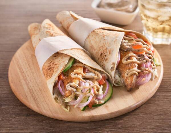 Chicken Kabob Wraps