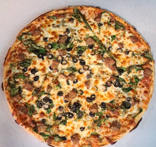 Spinach Bomb Pizza